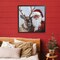 Stupell Industries Rosy Cheeked Santa & Reindeer Black Framed Giclee Art, design by Sara Culpepper